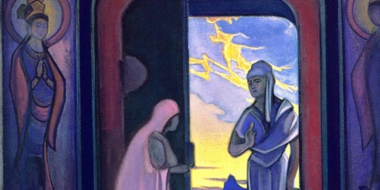 "Messenger” by Nicholas Roerich.